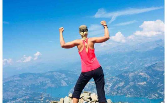Rianna Hijlkema transition from the bottom to the top of the mountain in France