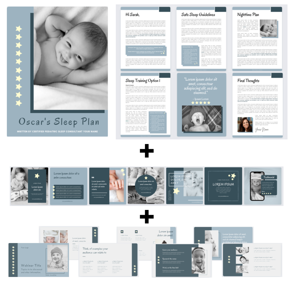 Sleep plan, Instagram & Webinar Template | Oscar