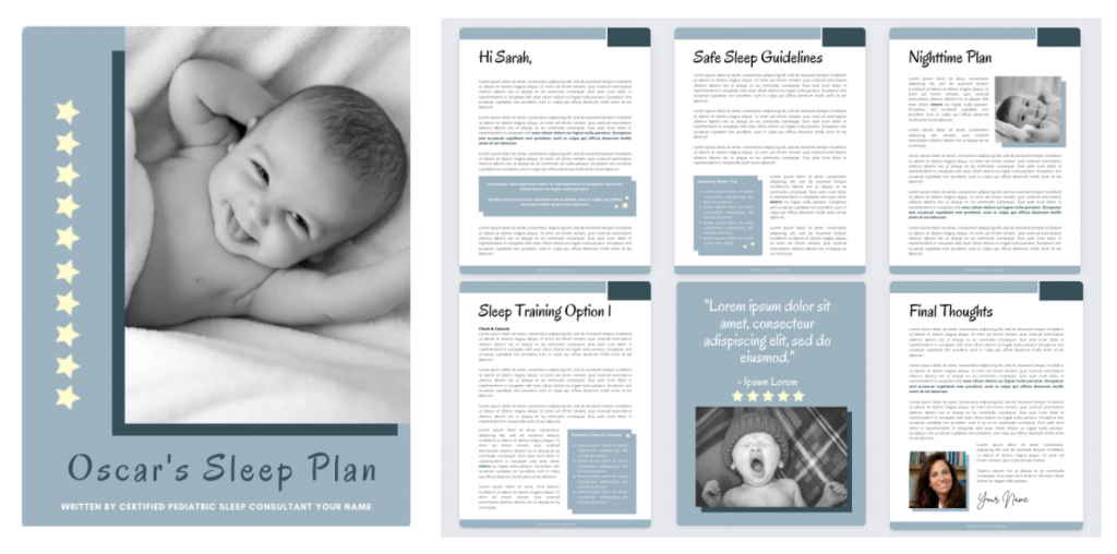 Sleep plan template | Oscar